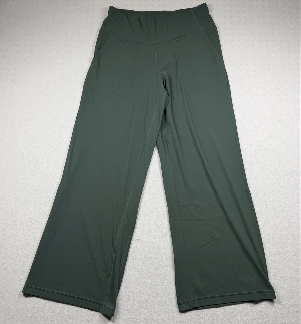 Lululemon Align High-Rise Wide-Leg Pant Size 14 Dark Forest Green Nulu